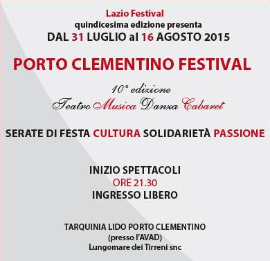 PORTO CLEMENTINO FESTIVAL  10^ edizione 