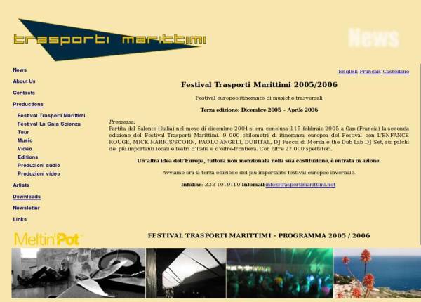 Festival Trasporti Marittimi   2005/2006