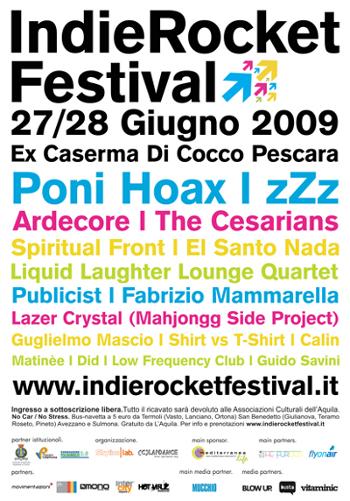 L’IndieRocket Festival 2009 per la rete  Artisti aquilani Onlus
